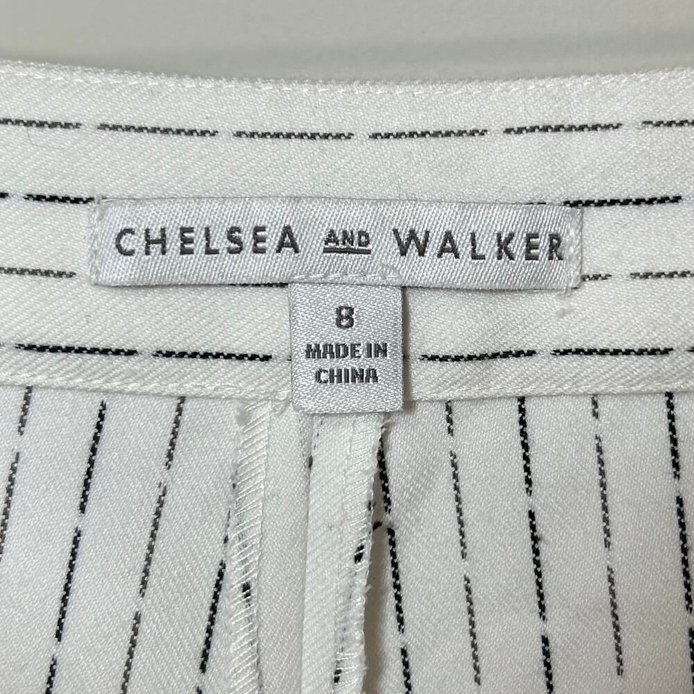 Chelsea and Walker Farrah Flared Pants Size 8 Grommet Detail Fireman Closure - Picture 8 of 16